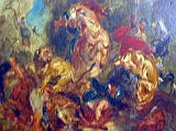 Paris Musee d'Orsay Eugene Delacroix 1854 The Lion Hunt Chasse aux lions